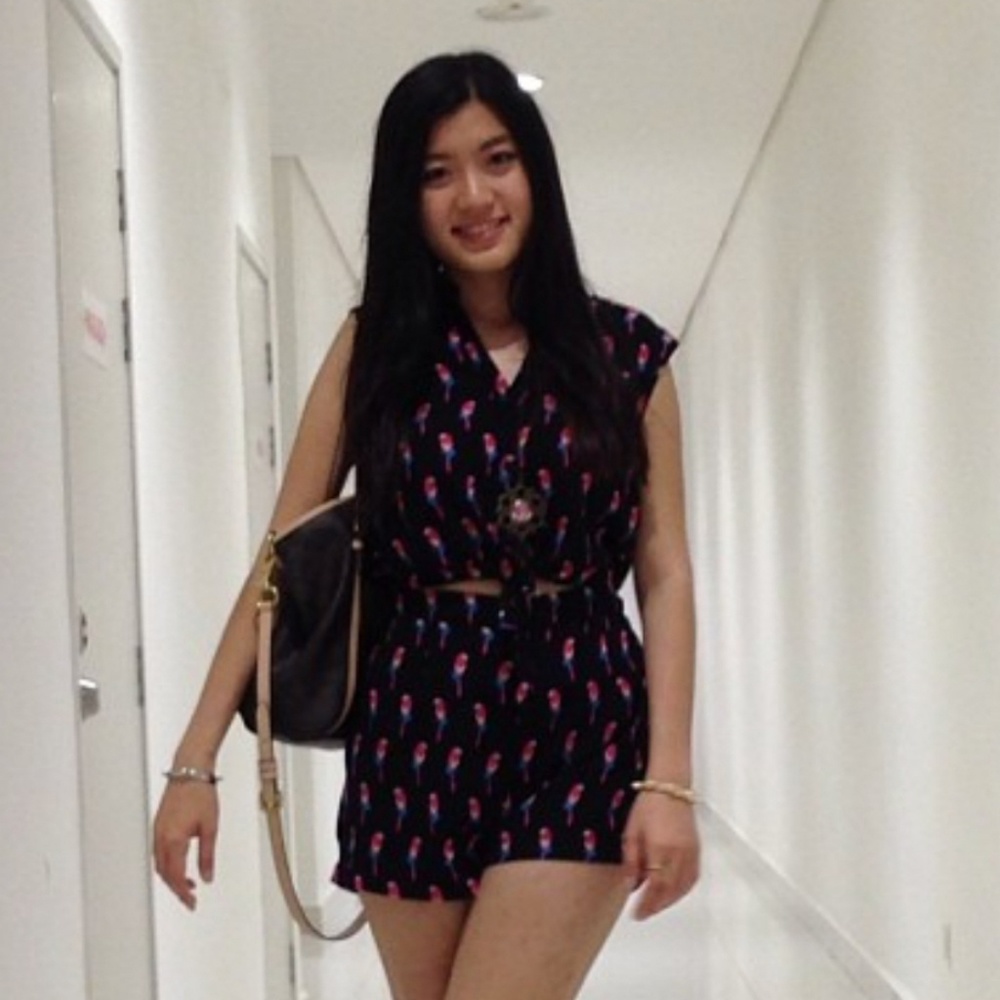 Forever 21 parrot romper